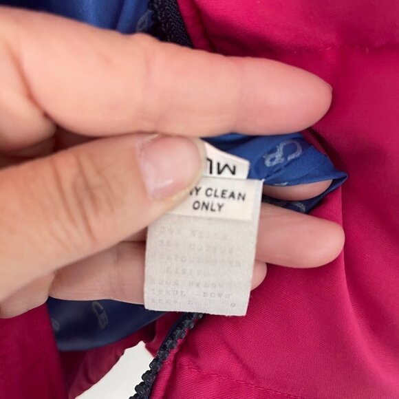 CB Sports Womens Puffer Vest Jacket Size Medium Pink Down Two Way Zipper Pockets - Picture 5 of 8